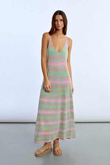 MULTICOLOR KNIT DRESS | MOLLY BRACKEN MULTICOLOR KNIT DRESS | MOLLY BRACKEN