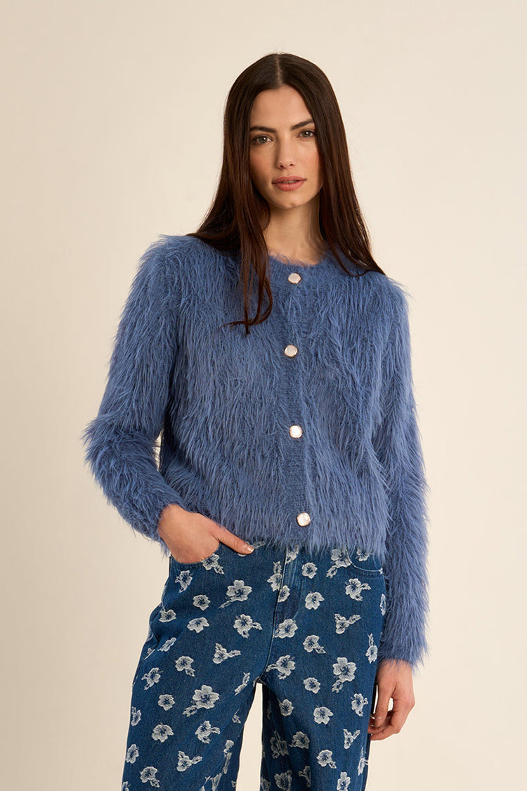 FUZZY CARDIGAN