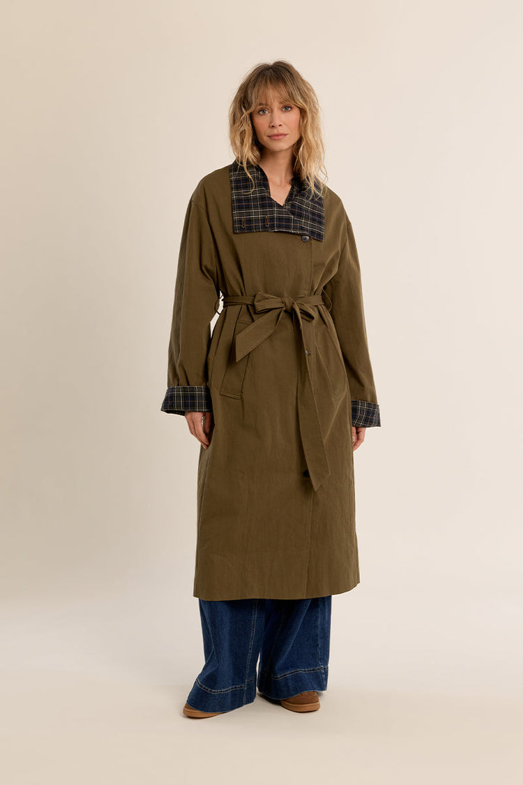 BELTED TRENCH COAT