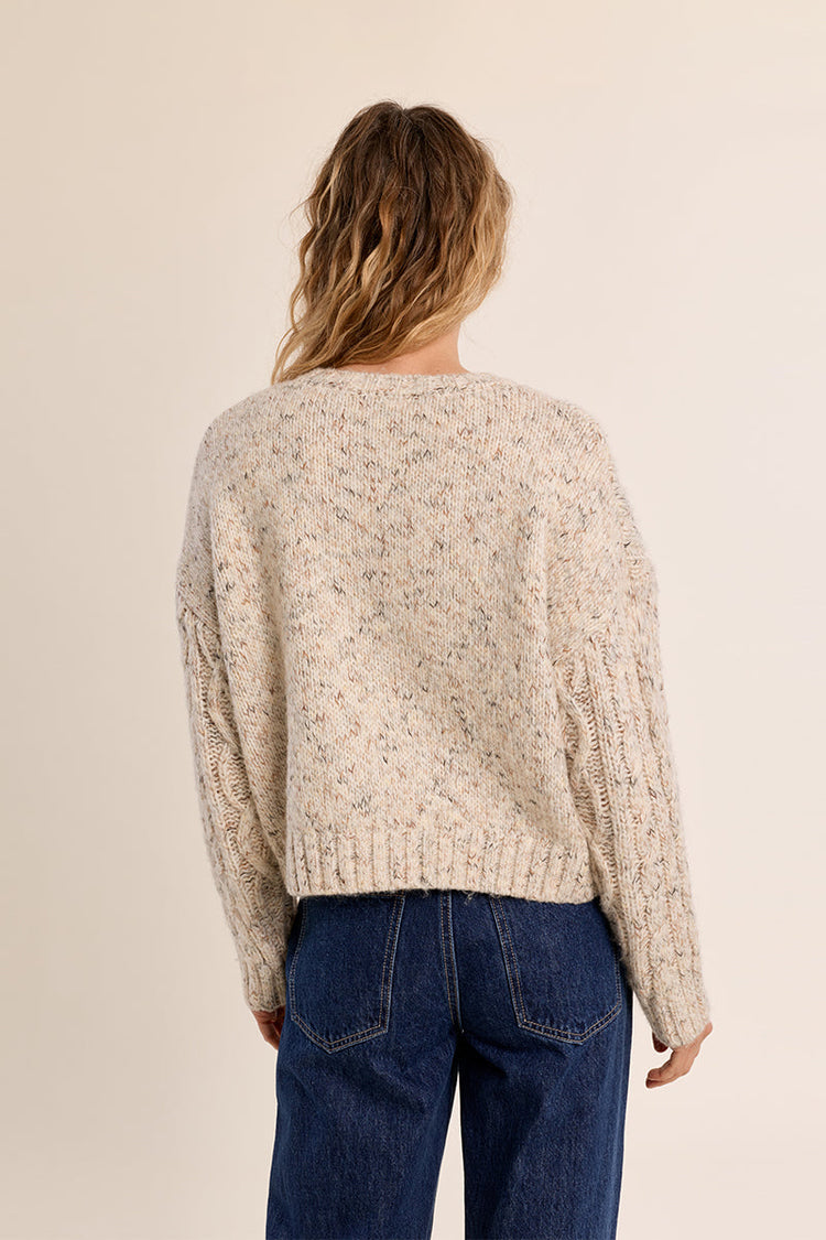 BRAIDED KNIT SWEATER