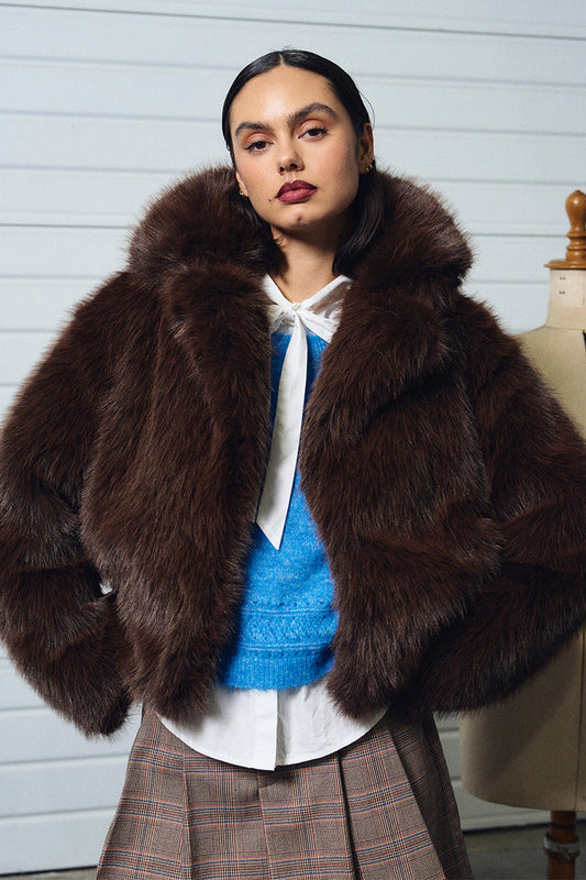 FAUX FUR COAT